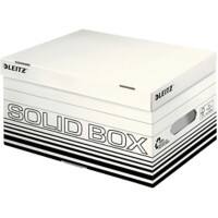 Leitz Solid Archiefdozen 6117 Met Flapdeksel Grootte S Wit Karton 26,5 x 37 x 19,5 cm 10 Stuks