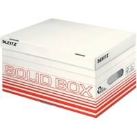Leitz Solid Archiefdozen 6117 Met Flapdeksel Grootte S Lichtrood Karton 26,5 x 37 x 19,5 cm 10 Stuks