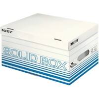 Boîtes d'archivage Leitz Solid 6117 avec couvercle format S bleu claire carton 26,5 x 37 x 19,5 cm 10 unités