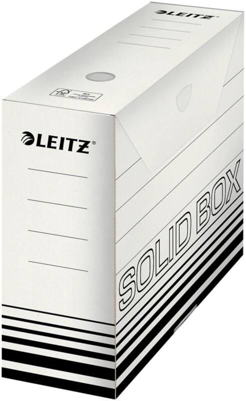 Boîtes d'archivage Leitz Solid 6128 900 feuilles A4 blanc carton 10 x 25,7 x 33 cm 10 Unités