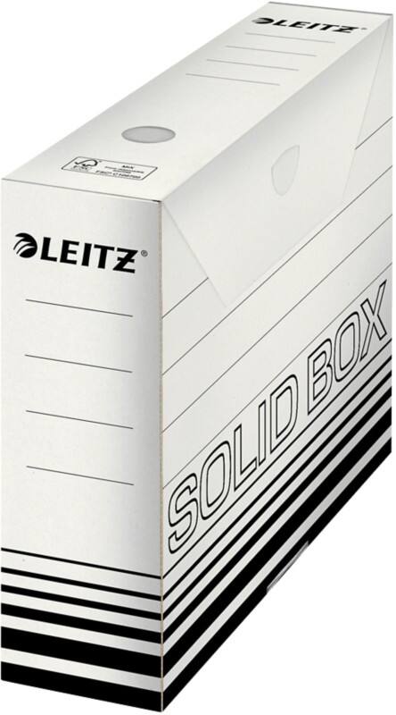 Boîtes d'archivage Leitz Solid 6127 700 feuilles A4 blanc carton 8 x 25,7 x 33 cm 10 Unités