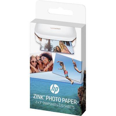 HP ZINK zelfklevend fotopapier W4Z13A 51 x 76 mm 290 gram Wit 5,1 x 7,6 cm 20 vellen