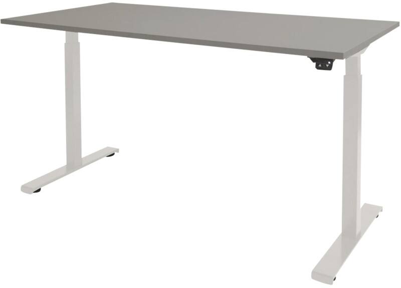 Schaffenburg Dextro Basic Zit-sta-bureau Rechthoekig T-Voet 1.200 (B) x 800 (D) x 705 (H) mm Melamine