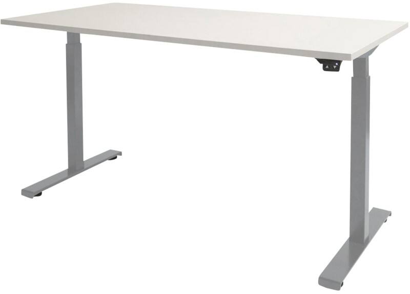 Schaffenburg Dextro Basic Zit-sta-bureau Rechthoekig T-Voet 1.200 (B) x 800 (D) x 705 (H) mm Melamine