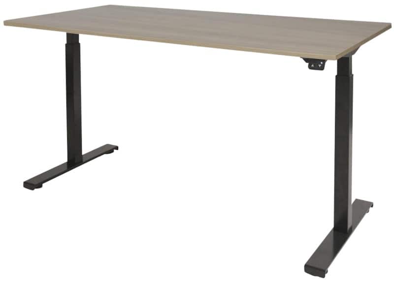 Schaffenburg Dextro Basic Zit-sta-bureau Rechthoekig Eiken T-Voet 1.200 (B) x 800 (D) x 705 (H) mm Melamine