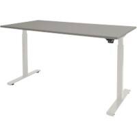 Bureau assis-debout Schaffenburg Dextro Basic Gris, blanc 180 x 80 x 75 cm