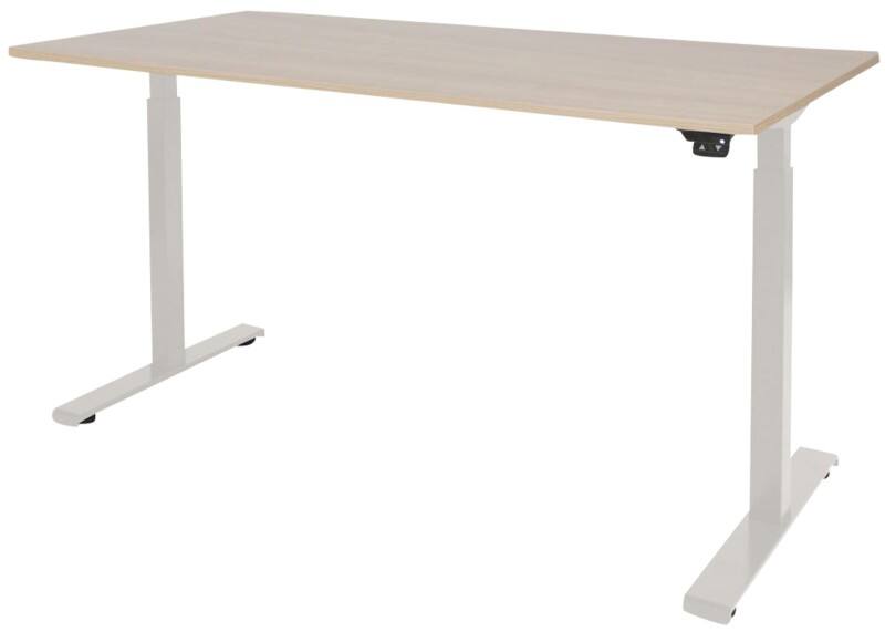 Schaffenburg Dextro Basic Zit-sta-bureau Rechthoekig Eiken T-Voet 1.800 (B) x 800 (D) x 705 (H) mm Melamine