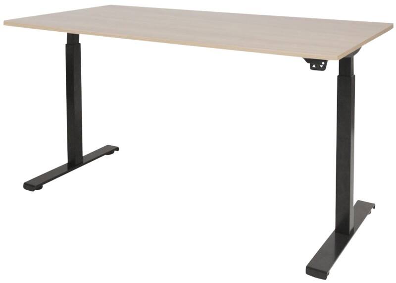Schaffenburg Dextro Basic Zit-sta-bureau Rechthoekig Eiken T-Voet 1.800 (B) x 800 (D) x 705 (H) mm Melamine