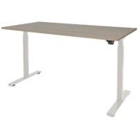 Schaffenburg Dextro Basic Zit-sta-bureau Rechthoekig Eiken T-Voet 1.800 (B) x 900 (D) x 705 (H) mm Melamine