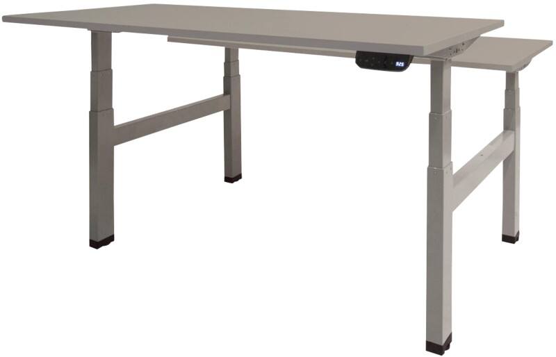 Schaffenburg Dextro Plus Duo Zit-sta-bureau Rechthoekig H-Frame 1.200 (B) x 800 (D) x 645 (H) mm Melamine