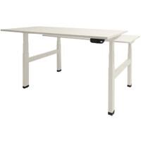 Bureau assis-debout Schaffenburg Dextro Plus Duo Blanc craie Blanc 120 x 80 x 64,5 cm