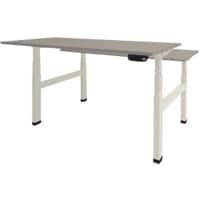 Bureau assis-debout Schaffenburg Dextro Plus Duo Gris, blanc 140 x 80 x 64,5 cm