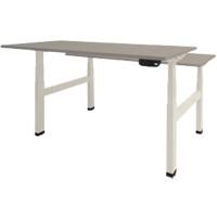 Bureau assis-debout Schaffenburg Dextro Plus Duo Gris, blanc 160 x 80 x 64,5 cm