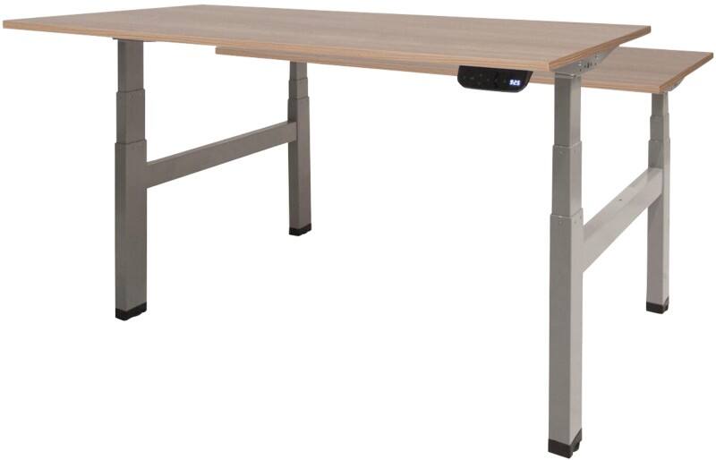 Schaffenburg Dextro Plus Duo Zit-sta-bureau Rechthoekig Kersen H-Frame 1.800 (B) x 800 (D) x 645 (H) mm Melamine