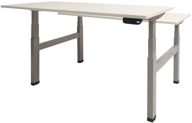 Schaffenburg Dextro Plus Duo Zit-sta-bureau Rechthoekig H-Frame 1.800 (B) x 800 (D) x 645 (H) mm Melamine