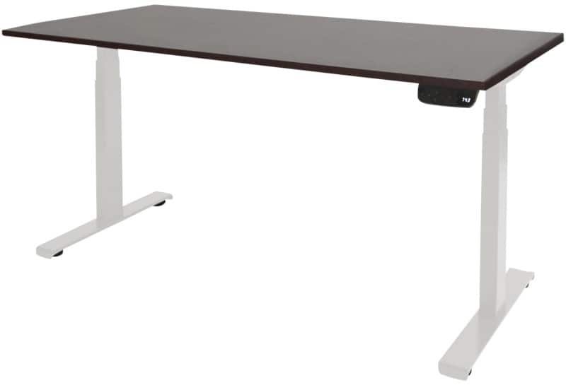 Schaffenburg Dextro Plus Zit-sta-bureau Rechthoekig Eiken T-Voet 1.800 (B) x 800 (D) x 645 (H) mm Melamine