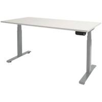 Bureau assis-debout Schaffenburg Dextro Plus Blanc craie, argenté 180 x 90 x 64,5 cm