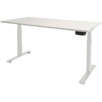 Bureau assis-debout Schaffenburg Dextro Plus Blanc craie, blanc 180 x 90 x 64,5 cm