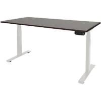 Bureau assis-debout Schaffenburg Dextro Plus Chêne Logan Blanc 180 x 90 x 64,5 cm