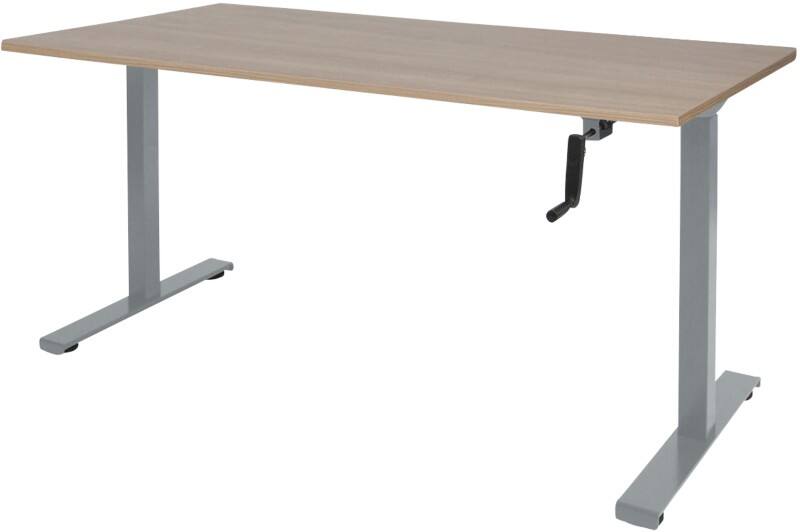 Schaffenburg Dextro Slinger Zit-sta-bureau Rechthoekig Kersen T-Voet 1.200 (B) x 800 (D) x 705 (H) mm Melamine