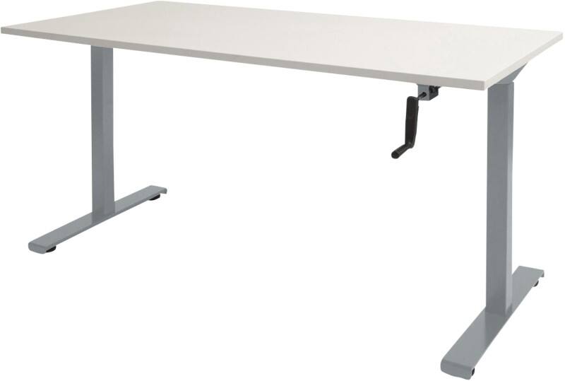 Schaffenburg Dextro Slinger Zit-sta-bureau Rechthoekig T-Voet 1.200 (B) x 800 (D) x 705 (H) mm Melamine