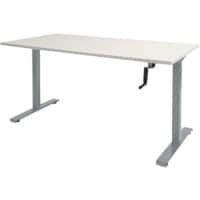Schaffenburg Dextro Slinger Zit-sta-bureau Rechthoekig T-Voet 1.200 (B) x 800 (D) x 705 (H) mm Melamine