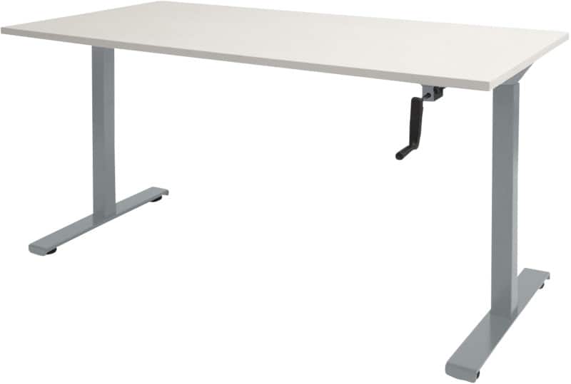 Schaffenburg Dextro Slinger Zit-sta-bureau Rechthoekig T-Voet 1.400 (B) x 800 (D) x 705 (H) mm Melamine