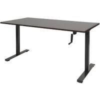 Schaffenburg Dextro Slinger Zit-sta-bureau Rechthoekig Eiken T-Voet 1.400 (B) x 800 (D) x 705 (H) mm Melamine