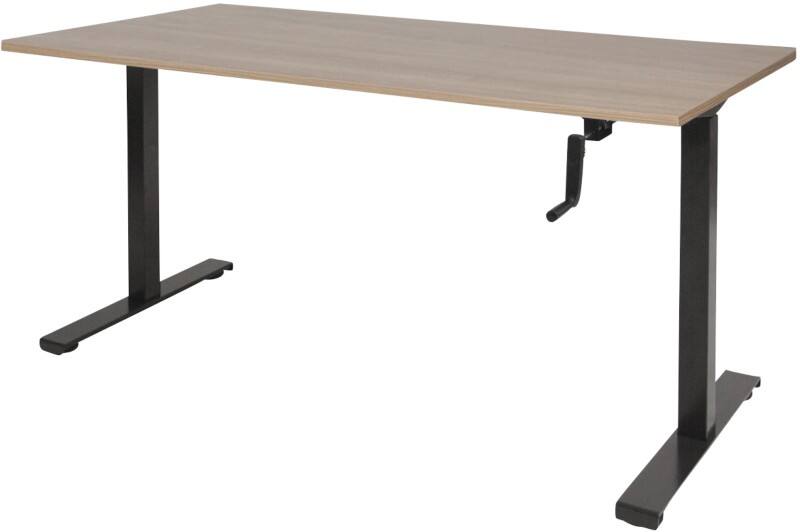 Schaffenburg Dextro Slinger Zit-sta-bureau Rechthoekig Kersen T-Voet 1.600 (B) x 800 (D) x 705 (H) mm Melamine