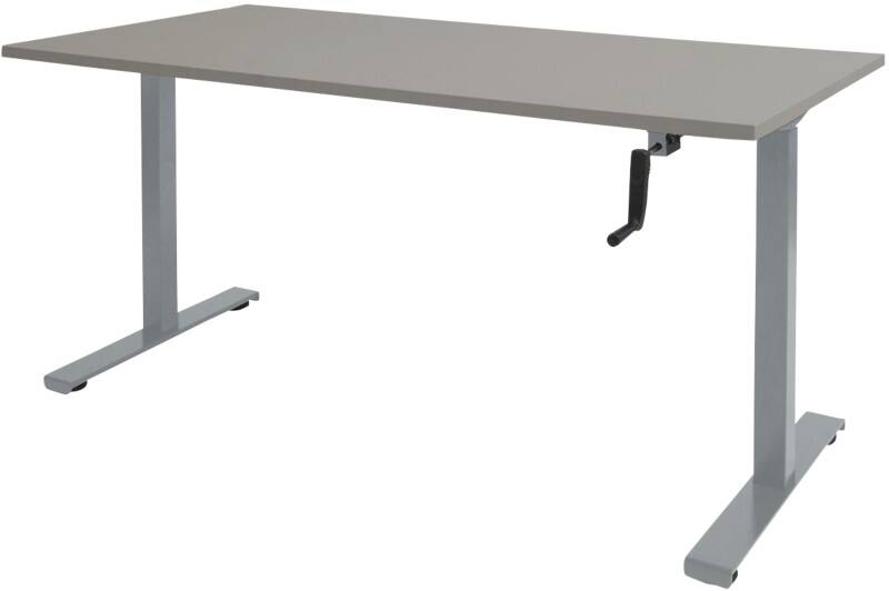Schaffenburg Dextro Slinger Zit-sta-bureau Rechthoekig T-Voet 1.800 (B) x 800 (D) x 705 (H) mm Melamine