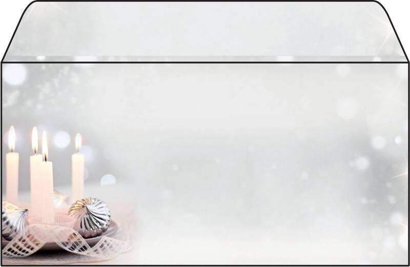 Sigel Enveloppen DL 90 g/m² 22 cm Zilver, grijs 50 Stuks