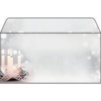 Sigel Enveloppen DL 90 g/m² 22 cm Zilver, grijs 50 Stuks