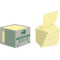 Post-it Recycled Z-Notes 76 x 76 mm Canary Yellow Geel 6 Blokken van 100 Vellen