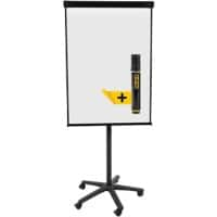 Bi-Office Classic Mobiele flipchart Vrijstaand Staal 70 (B) x 100 (H) cm Zwart