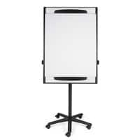 Tableau mobile Bi-Office Design Autoportant Acier 70 x 100 cm (l x h) Noir