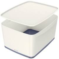 Leitz MyBox WOW Opbergdoos 18 L Wit, grijs Plastic 31.8 x 38.5 x 19.8 cm