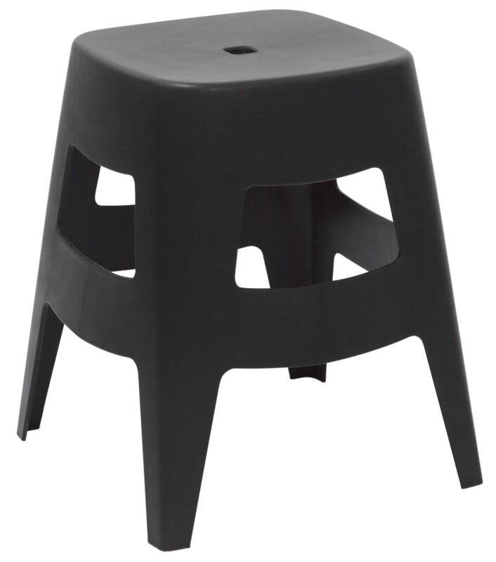 meet powered by PAPERFLOW Stool Zwart met Beech Poten Pack of 5