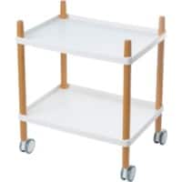 Trolley 2 plateaux Paperflow Blanc 500 x 360 x 550 mm