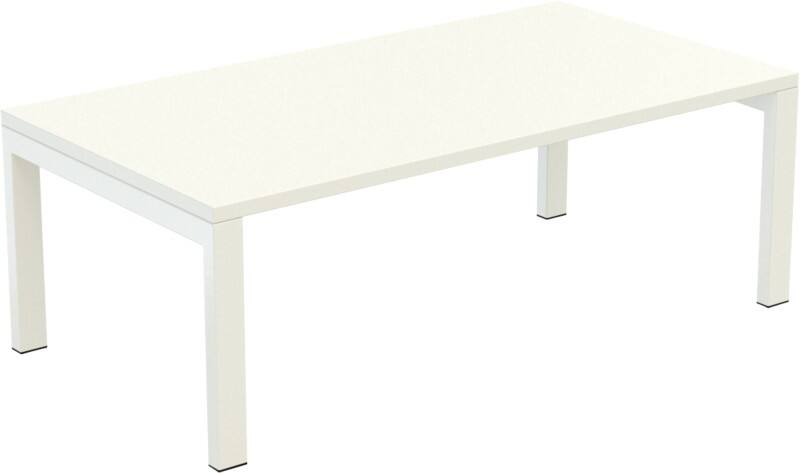 Table basse meet powered by PAPERFLOW Rectangulaire Blanc 1140 x 600 x 400 mm