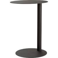 meet powered by PAPERFLOW Ronde bijzettafel Stalen blad en Easy Desk 400 x 400 x 570 mm Antraciet, zwart