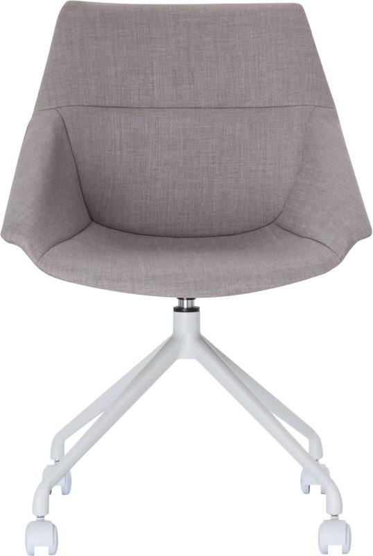 Chaises visiteur meet powered by PAPERFLOW Tissu Accoudoirs fixes Gris LUGE 555 x 580 x 840 mm 2 Unités