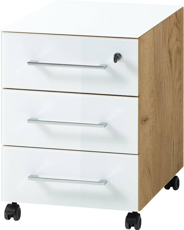 Caisson GERMANIA 4201-242 3 Tiroirs 400 x 500 x 550 mm Blanc;Brun