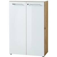 GERMANIA Ladenkast Monteria Navarra Eiken, Wit. 800 x 370 x 1.2 mm