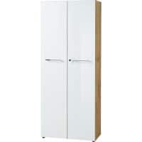 Armoire de classement GERMANIA Non réglable en hauteur Blanc, brun 800 x 370 x 1&nbsp;960 mm