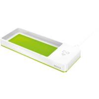 Leitz WOW Bureau Organizer Duokleur met Qi Inductie Oplader Wit, Groen 26,6 x 10,1 x 2,8 cm