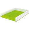 Corbeille à courrier Leitz WOW Dual A4 Blanc, vert 26,7 x 33,6 x 4,9 cm