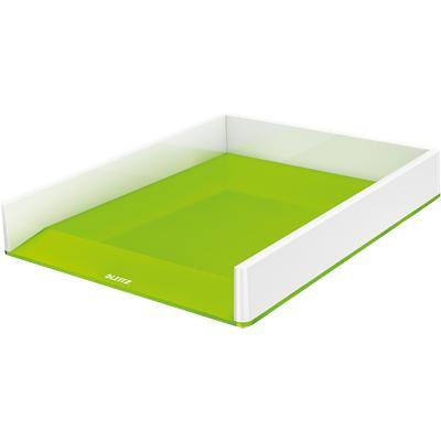 Corbeille à courrier Leitz WOW Dual A4 Blanc, vert 26,7 x 33,6 x 4,9 cm
