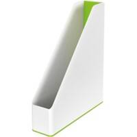 Leitz WOW Tijdschriftencassette Duokleur A4 Wit, Groen 7,3 x 27,2 x 31,8 cm
