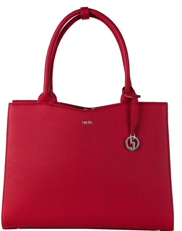 Sac pour ordinateur portable SOCHA Cherry Red Midi 13,3" 36 x 12 x 29 cm Cuir synthétique Rouge
