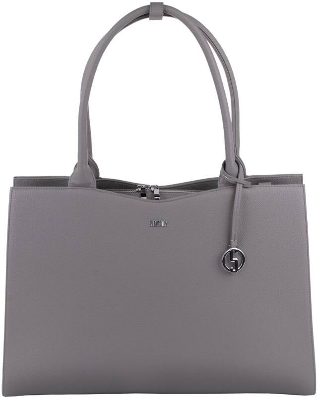 Sac pour ordinateur portable SOCHA Straight Line Mud 15,6" 42 x 13 x 31,5 cm Cuir synthétique Gris